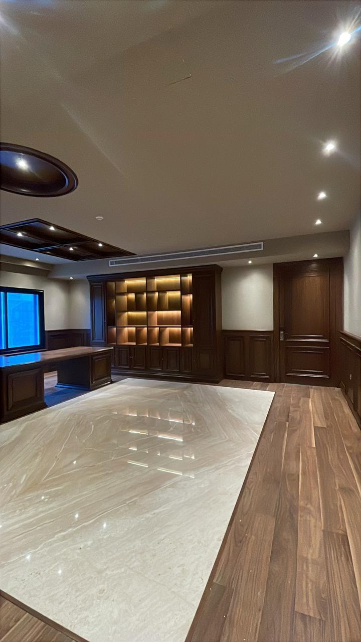 Executive office finished interior