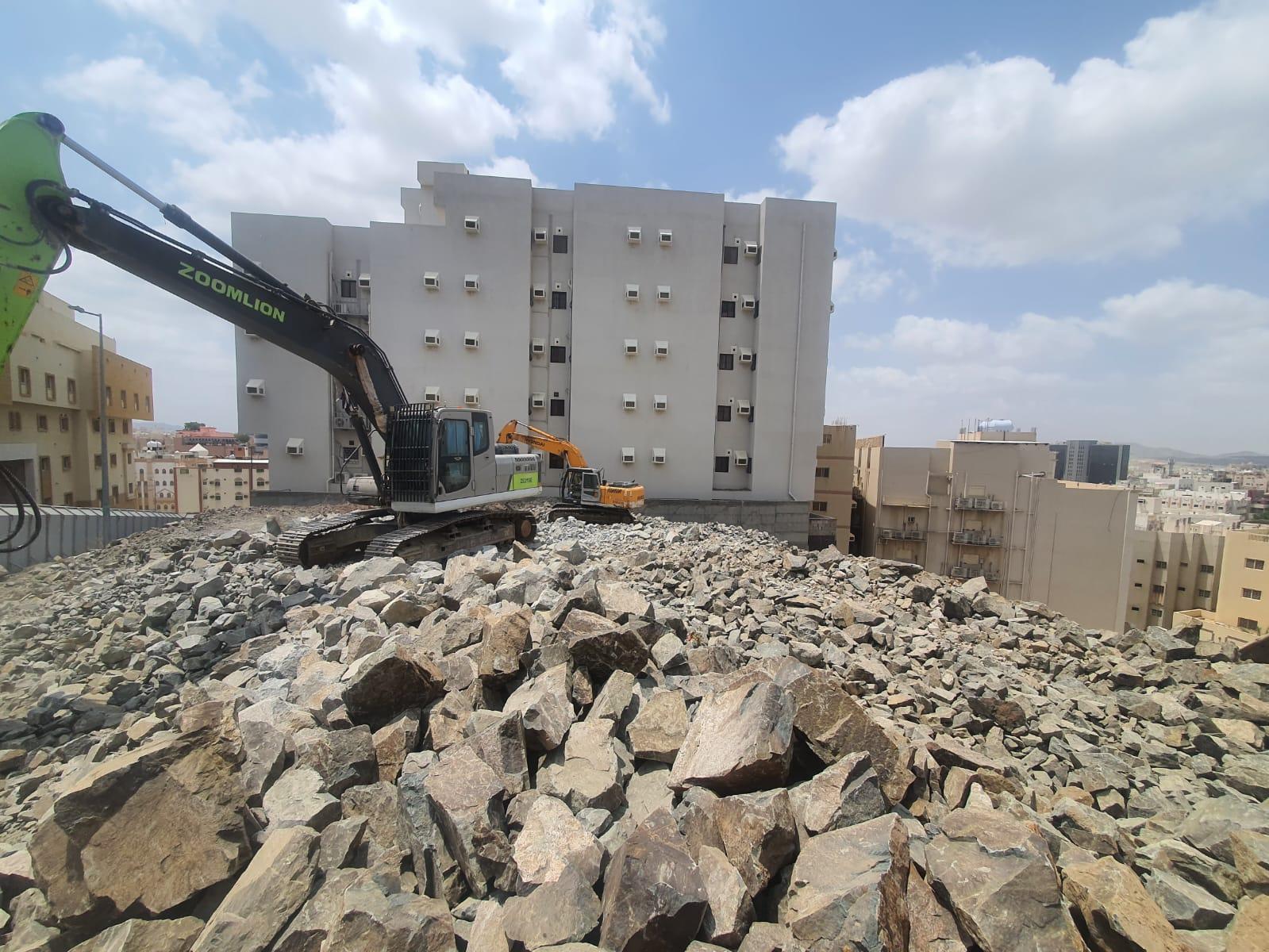 Makkah building excavation